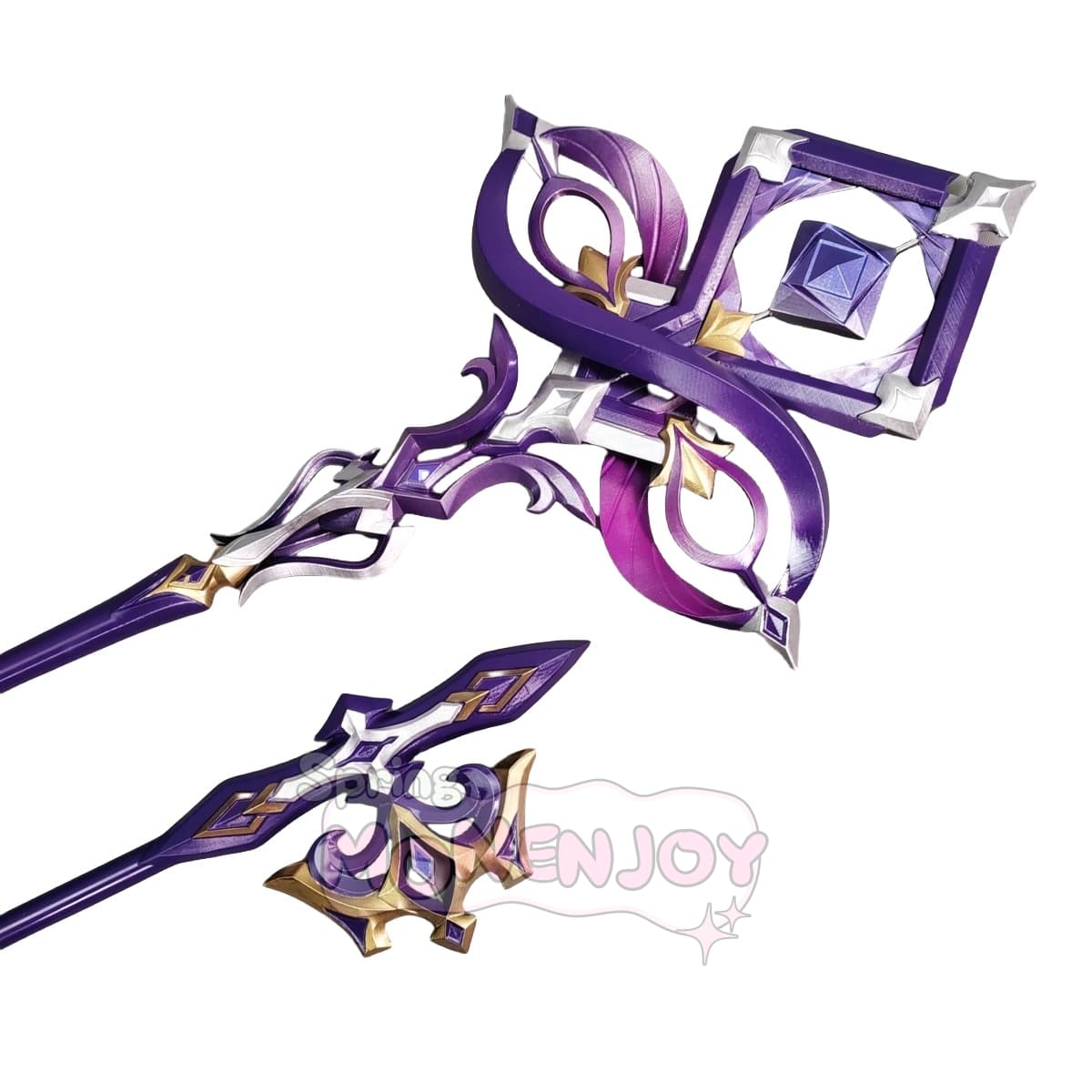 Monenjoy 崩壊スターレイル マダムヘルタ 専用杖（185cm） 3Dプリント製 発光/非発光タイプ 分割式で持ち運び楽々