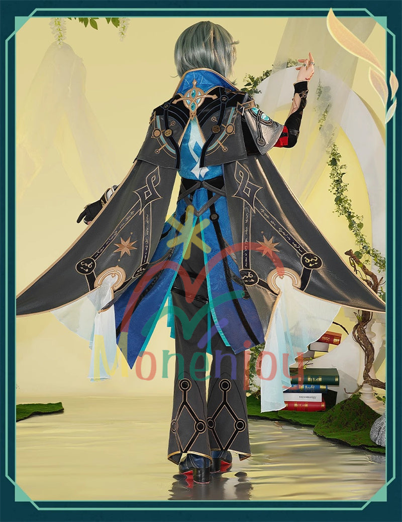 Monenjoy　崩壊スターレイル　アナイクス　コスプレ　Anaxa　豪華　アナクサゴラス　コスプレ衣装　金属製腰飾り　刺繍花紋　イベント　コスチューム　仮装　 - Monenjoy