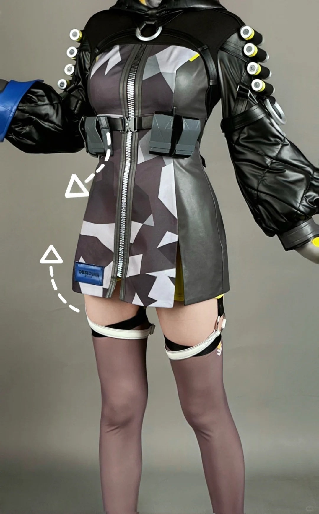 Monenjoy　ゼンレスゾーンゼロ　オルペウス　コスプレ衣装　鬼火　ゼンゼロ／ZZZ　イベント 鬼火+角＋尻尾追加可能　ボルス小隊　ハロウィン　