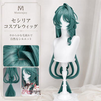 Monenjoy ゼンレスゾーンゼロ Cecilia セシリア  ウィッグ　カツラ　120cm　コスプレ道具 Zenless Zone Zero 　耐熱ウィッグ　アクセサリー Monenjoy