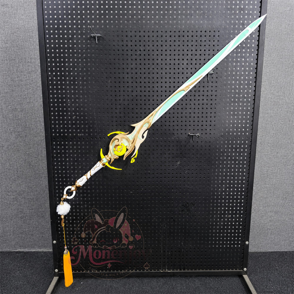Monenjoy　原神 三日月の含光 　片手剣 コスプレ道具　PLA材質　兹白 専用の武器　レプリカ MONENJOY