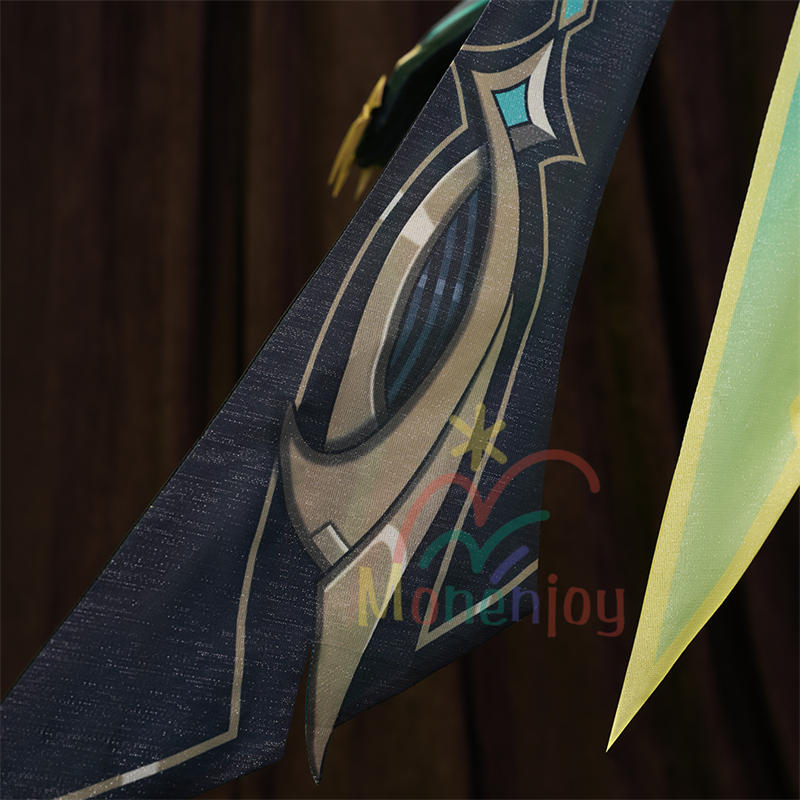 Monenjoy 原神 ネフェル コスプレ衣装　Nefer 　ベルベット生地 3d樹脂製パーツ　ナドクライ / 秘聞の館　コスチューム　耳飾り付