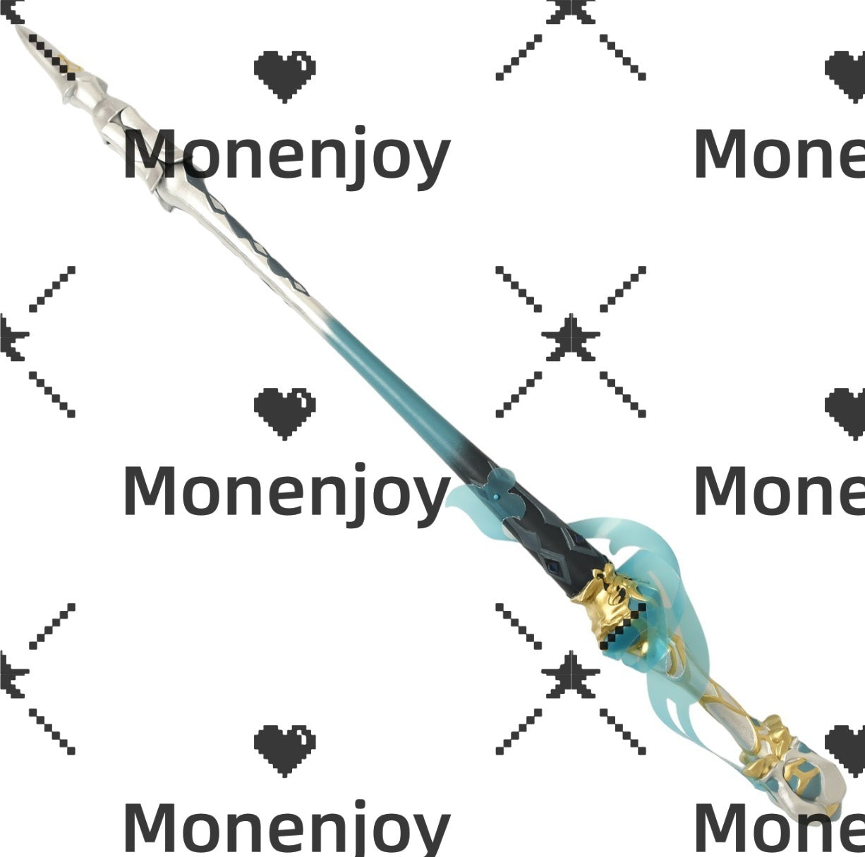 Monenjoy 原神 静水流転の輝き フリーナモチーフ武器 　コスプレ道具　PU製　イベント　 - Monenjoy