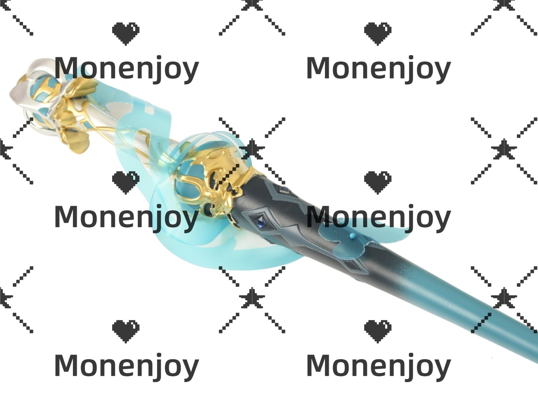 Monenjoy 原神 静水流転の輝き フリーナモチーフ武器 　コスプレ道具　PU製　イベント　 - Monenjoy