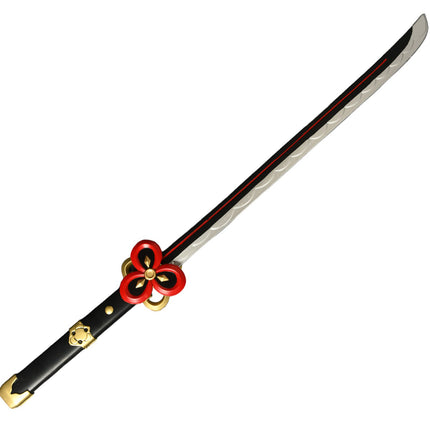 Monenjoy 原神　千織モチーフ武器　有楽御簾切　106cm 70cm コスプレ道具　PU製　刀　片手剣の星5武器レプリカ　 - Monenjoy