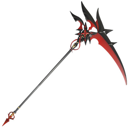Monenjoy 原神　赤月のシルエット　アルレッキーノ専用の武器　198cm コスプレ道具　PU製　槍(長柄)　イベント　武器レプリカ　ハロウィン　 - Monenjoy