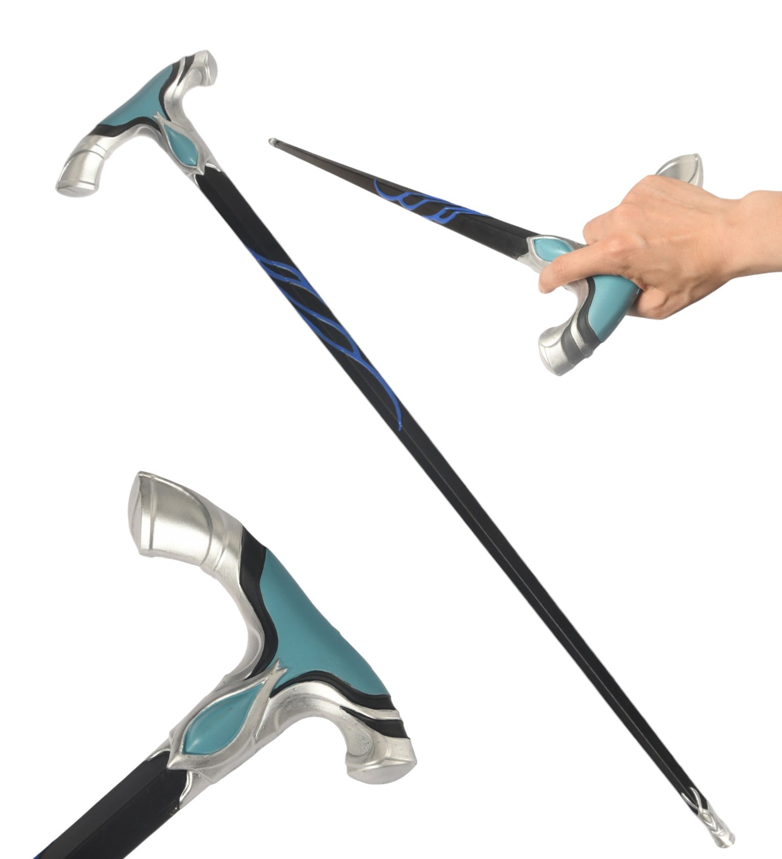 Monenjoy 原神 ヌヴィレット コスプレ道具　93cm　PU製　イベント　法杖　 - Monenjoy