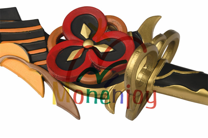 Monenjoy 原神　千織モチーフ武器　有楽御簾切　106cm 70cm コスプレ道具　PU製　刀　片手剣の星5武器レプリカ　 - Monenjoy