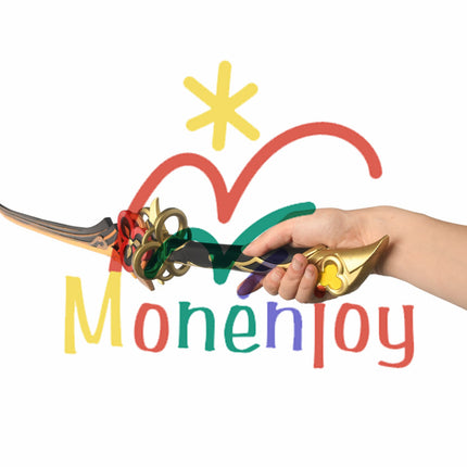 Monenjoy 原神　千織モチーフ武器　有楽御簾切　106cm 70cm コスプレ道具　PU製　刀　片手剣の星5武器レプリカ　 - Monenjoy