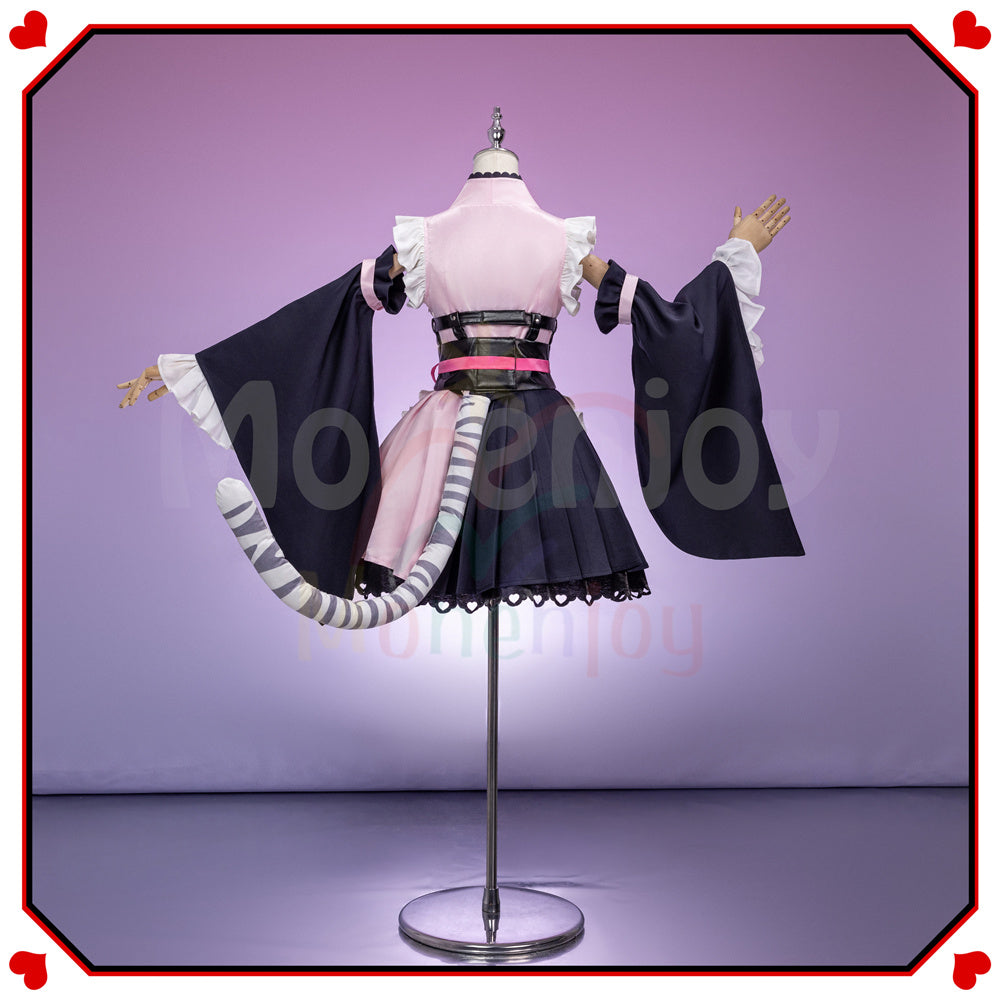 Monenjoy　超かぐや姫 駒沢 乃依 コスプレ衣装　こまざわ のい 　ゴスロリ風　Black onyXのメンバー　コスチューム　鞄追加対応 MONENJOY
