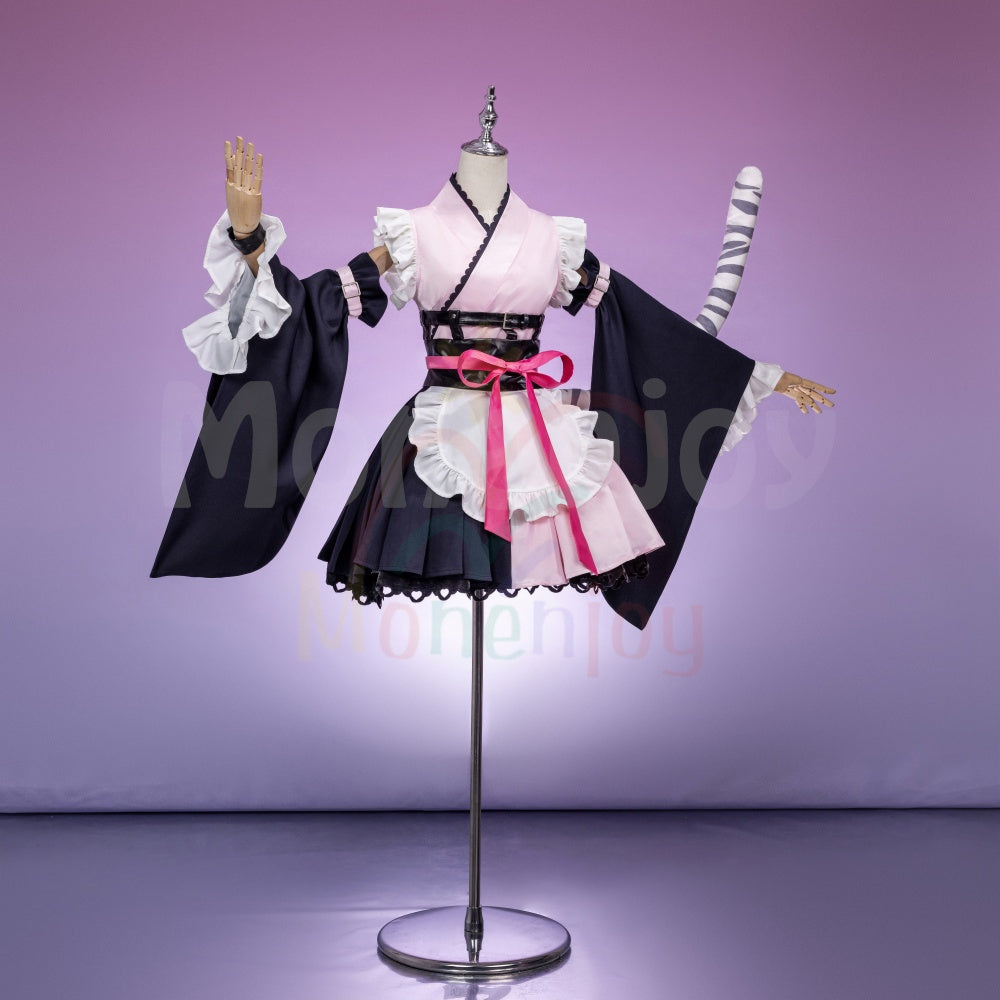 Monenjoy　超かぐや姫 駒沢 乃依 コスプレ衣装　こまざわ のい 　ゴスロリ風　Black onyXのメンバー　コスチューム　鞄追加対応 MONENJOY