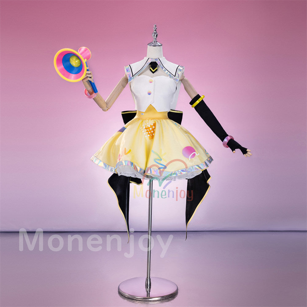 Monenjoy　バンドリ！ ゆめ∞みた 仲町あられ コスプレ衣装　 夢限大みゅーたいぷ　コスチューム　イベント　仮装　ライブ服　 Monenjoy
