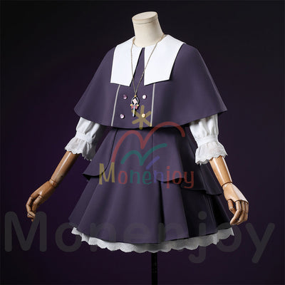 Monenjoy 名探偵プリキュア 森亜るるか　コスプレ衣装　ドレス　コスチューム　ネックレス付　ハロウィン　仮装 MONENJOY