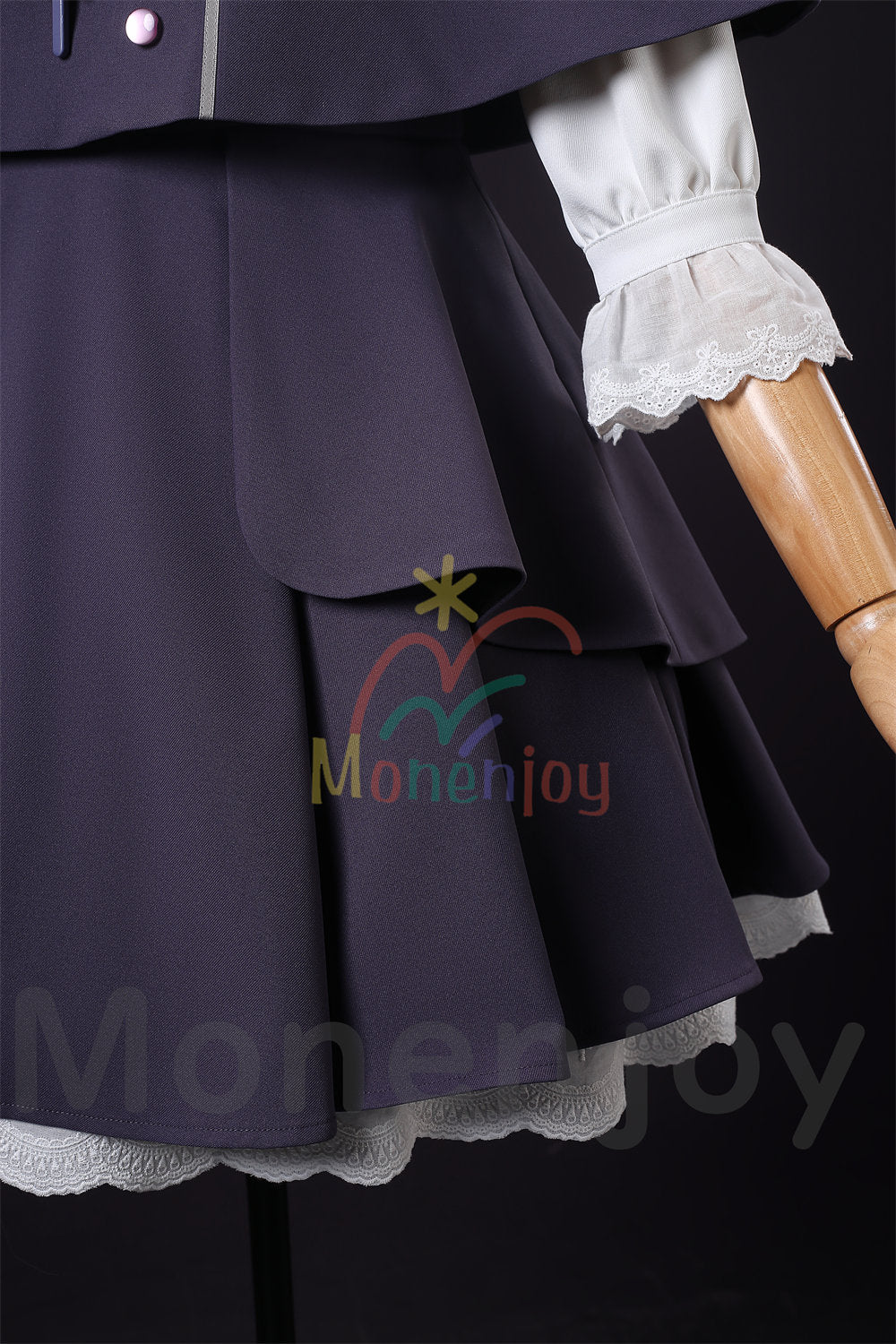 Monenjoy 名探偵プリキュア 森亜るるか　コスプレ衣装　ドレス　コスチューム　ネックレス付　ハロウィン　仮装 MONENJOY