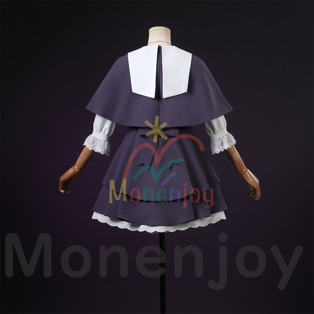 Monenjoy 名探偵プリキュア 森亜るるか　コスプレ衣装　ドレス　コスチューム　ネックレス付　ハロウィン　仮装 MONENJOY