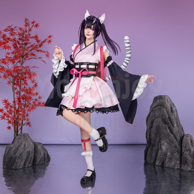 Monenjoy　超かぐや姫 駒沢 乃依 コスプレ衣装　こまざわ のい 　ゴスロリ風　Black onyXのメンバー　コスチューム　鞄追加対応 MONENJOY