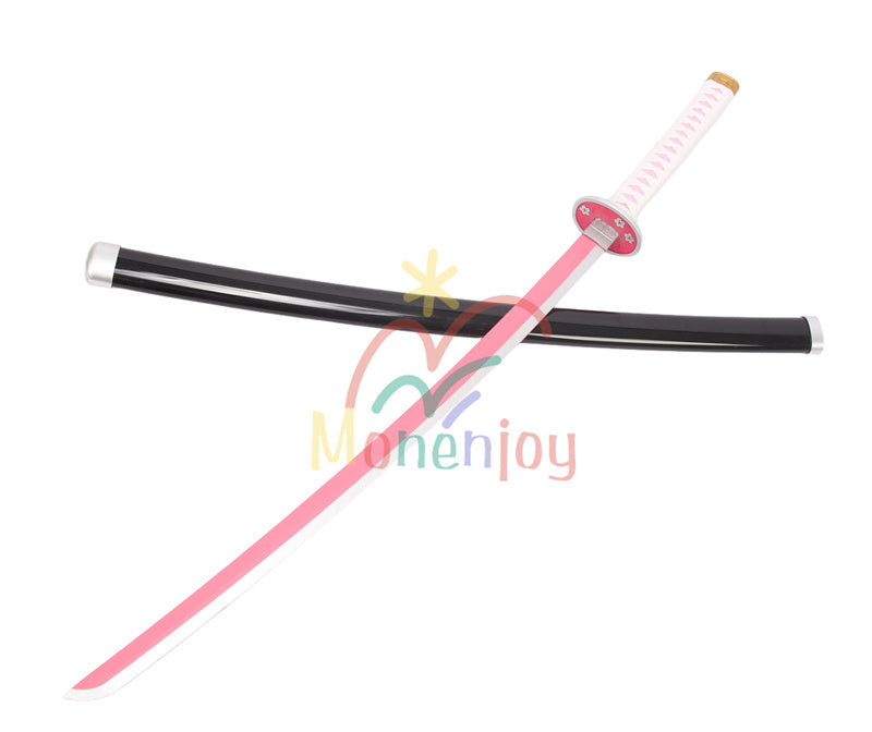 Monenjoy　鬼滅の刃 栗花落 カナヲ 日輪刀　コスプレ道具　日本刀　104cm　ピンク色　 狩り つゆり かなお　鬼殺隊の女剣士 花の呼吸 　武器モデル　レプリカ　ハロウィン