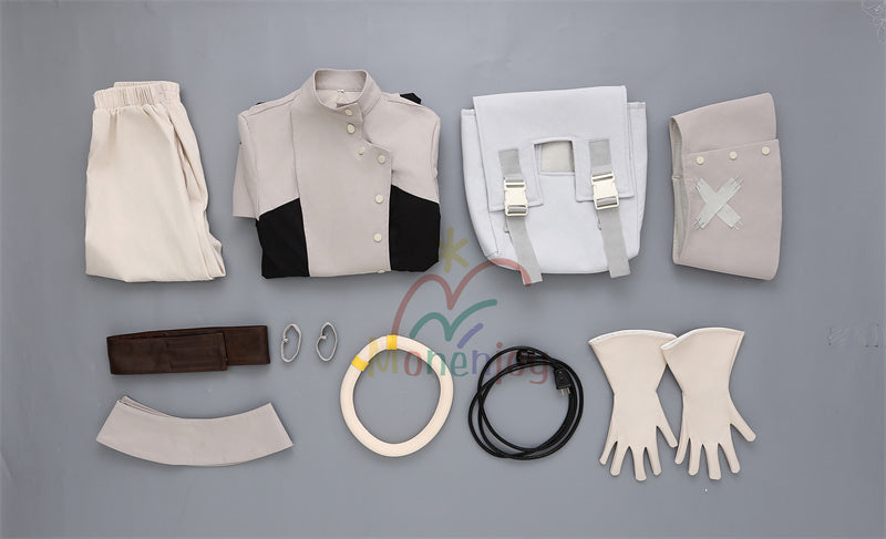 Monenjoy　GACHIAKUTA　エイシア・スティルザ　コスプレ衣装　鞄＋帽子付　ガチアクタ　コスチューム　イベント