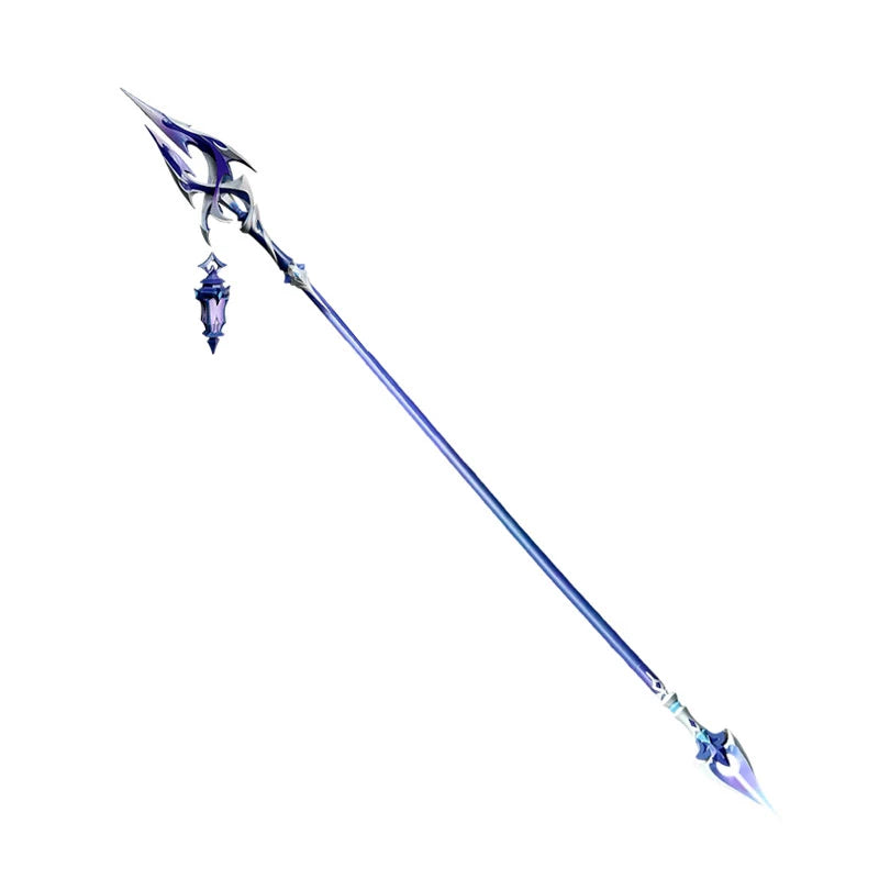 Monenjoy 原神 フリンズ / Flins  血染めの荒れ地  闇影と灯り 長槍 コスプレ道具　200cm　武器モデル　PU製ナド・クライの「ライトキーパー   Bloodsoaked Ruins  Luna I