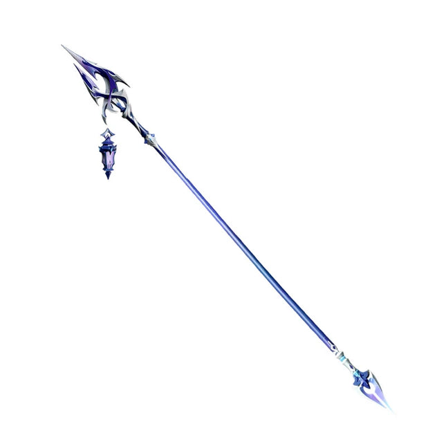 Monenjoy 原神 フリンズ / Flins  血染めの荒れ地  闇影と灯り 長槍 コスプレ道具　200cm　武器モデル　PU製ナド・クライの「ライトキーパー   Bloodsoaked Ruins  Luna I