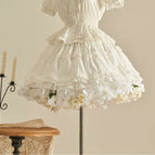 White-white / Small: Maximum spread of 105cm / 35cm (2 pieces)