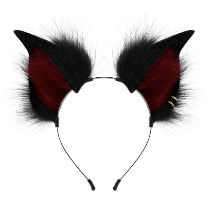 Monenjoy　陰陽師　白蔵主　妖狐　稲荷神　小物 狐耳 狼耳 狼の尻尾 コスプレ アクセサリー　コスプレ道具　髪飾り　狐耳　擬人化GS1153 - Monenjoy