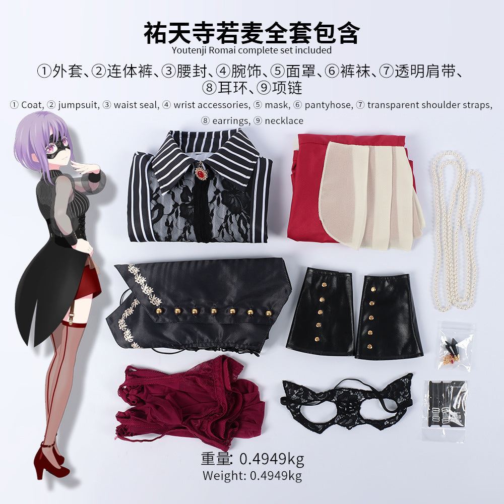 Monenjoy バンドリ！アヴェムジカ TVアニメ ムジカ　　若葉 睦　三角 初華　八幡 海鈴　祐天寺 にゃむ　豊川 祥子　イヤリング贈り　舞台服　コスチューム　洋服　イベント　仮装　ロリータ　可愛い　 - Monenjoy