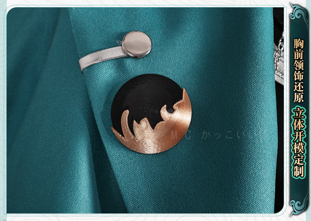 Monenjoy　鳴潮 (Wuthering Waves)　コスチューム　忌炎（きえん）　同人服　コラボIP限定版　イヤリング付　めいちょう　コスプレ衣装　イベント　仮装　ハロウィン　 - Monenjoy