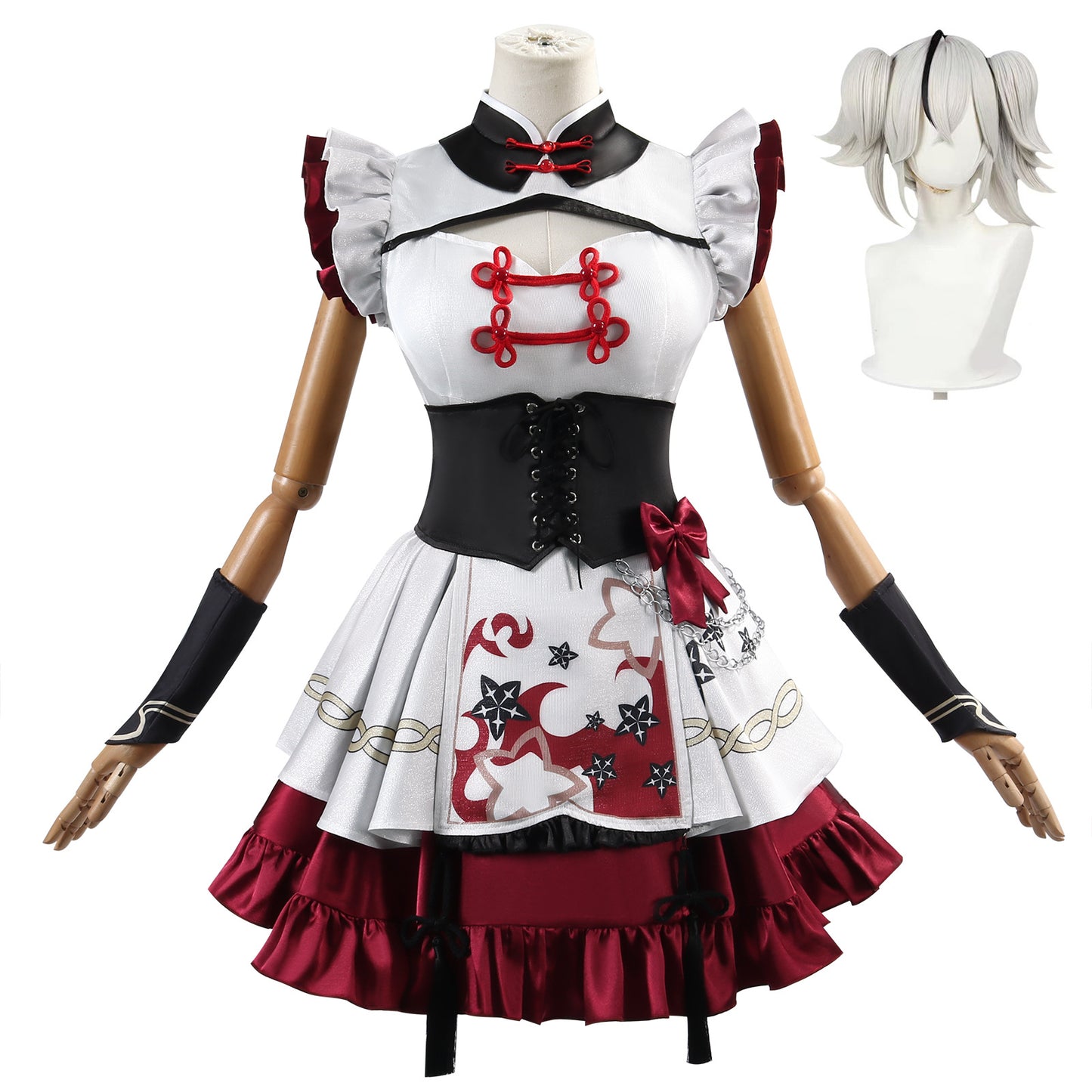 Monenjoy 鳴潮　西湖 コラボ　ツバキ コスプレ衣装　ワンピース　ロリータ　かわいい　 - Monenjoy