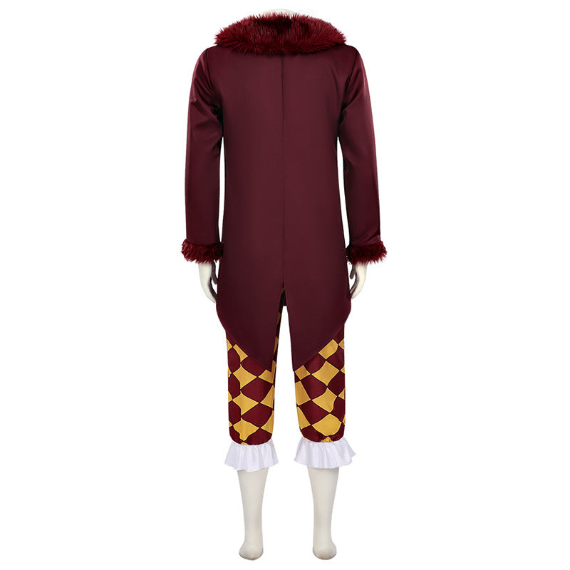 Monenjoy ONE PIECE  バルトロメオ　コスプレ衣装  バルトクラブ　船長　イベント　赤色 人食いのバルトロメオ  Bartolomeo　ハロウィン