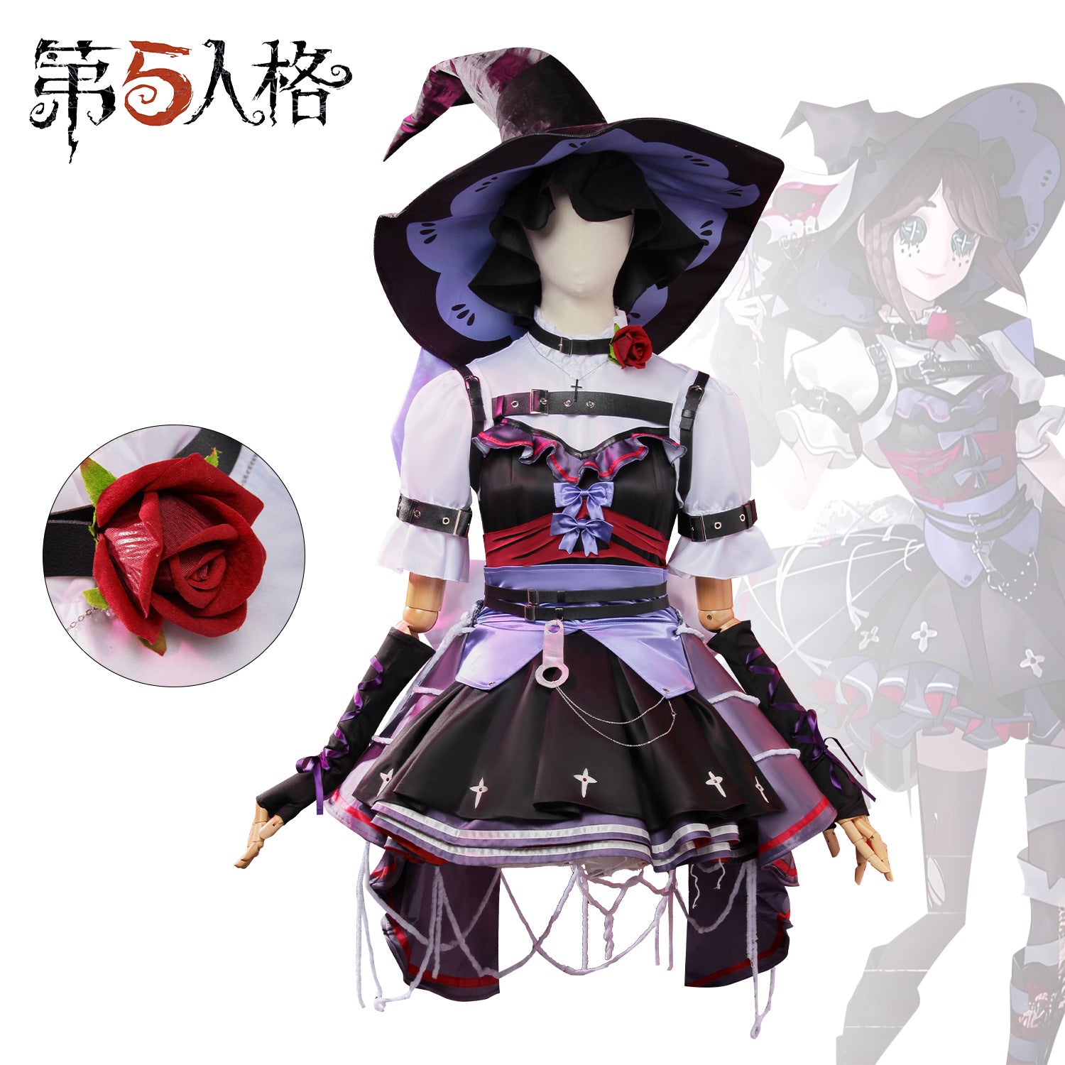 Monenjoy　IdentityV ×仲夏物語ロリータ服　庭師　コスプレ衣装　第五人格　JK服　ゴスロリ系　地雷系　ハロウィン　ワンピース　イベントGS1334 - Monenjoy