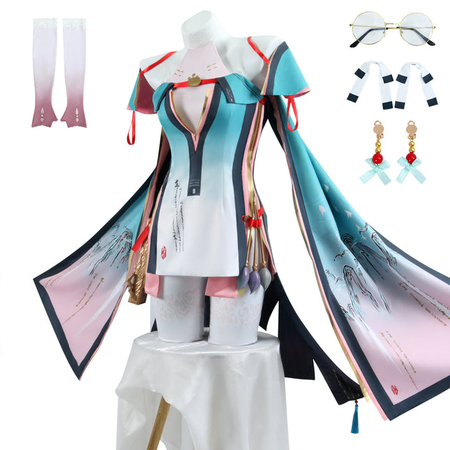 Monenjoy 鳴潮 折枝　コスプレ衣装　オリエ　コスチューム　3d樹脂アクセサリー＋ウィッグ追加 - Monenjoy