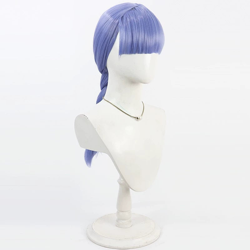 Monenjoy HUNDRED LINE - Final Defense Academy Moshiro Moko Wig Short Hair Braids Cosplay Prop Side Braid Braid Hair Hundred Wig Event