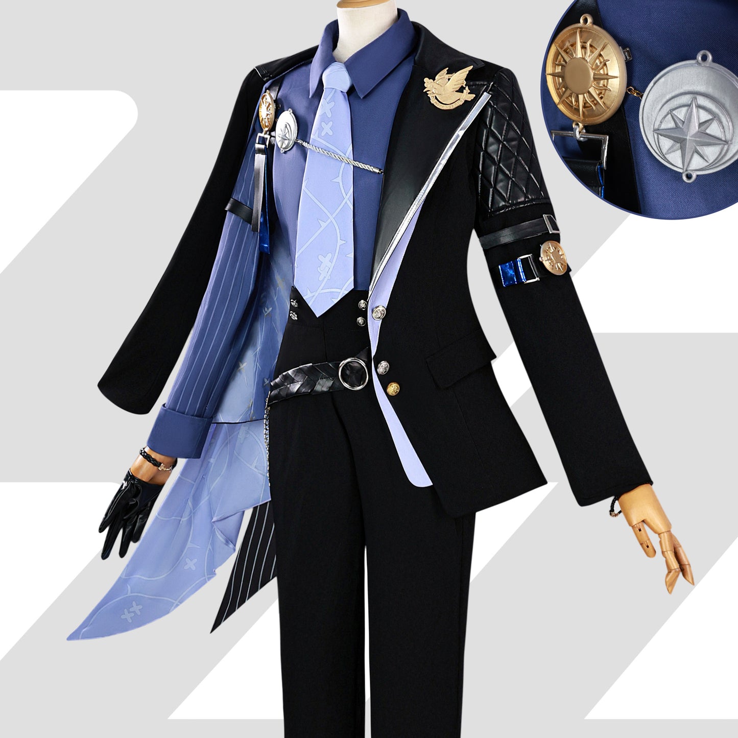 Monenjoy ゼンレスゾーンゼロ ヒューゴ コスプレ衣装　ゼンゼロ　ッキンバード コスチューム　cosplay　イベント　仮装　ハロウィン - Monenjoy