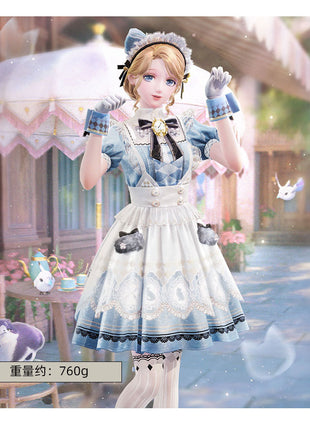 Monenjoy　インフィニティニキ　爽やかなお茶会　コスプレ衣装　洋服　ドレス　ワンピース　地雷系　GS1313 - Monenjoy