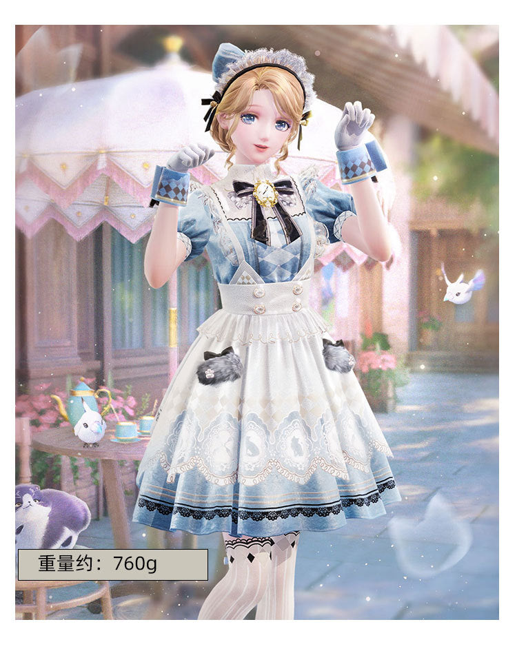 Monenjoy　インフィニティニキ　爽やかなお茶会　コスプレ衣装　洋服　ドレス　ワンピース　地雷系　GS1313 - Monenjoy