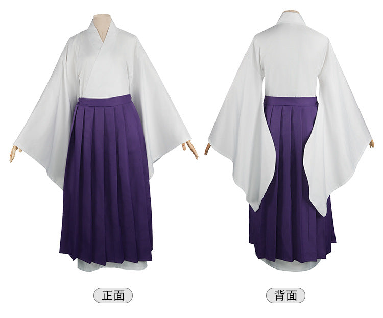 Monenjoy　呪術廻戦 裏梅 コスプレ衣装　呪詛師 うらうめ 和服 袈裟 全セット コスチューム 変装 仮装 舞台服 ハロウィン クリスマス 祭り - Monenjoy