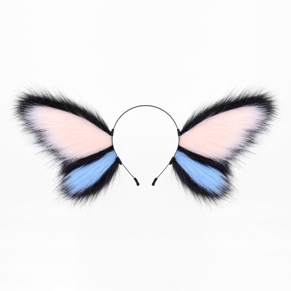 Monenjoy　胡蝶髪飾り　耳飾り　蝶のリボン　飾れる髪飾り　ふわふわ　アクセサリー　コスプレ道具　ハロウィン　GS1155 - Monenjoy