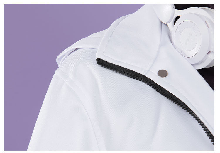 Monenjoy　第五人格×B.Duck　囚人　ルカ・バルサー　SSRコラボ衣装　イヤホーン付　グレーと白色　コスプレ衣装　イベントGS1344 - Monenjoy