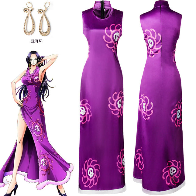 Monenjoy　onepiece　ワンピース　海賊女帝　ボア・ハンコック 九蛇海賊団　 船長　コスプレ衣装GS1267 - Monenjoy