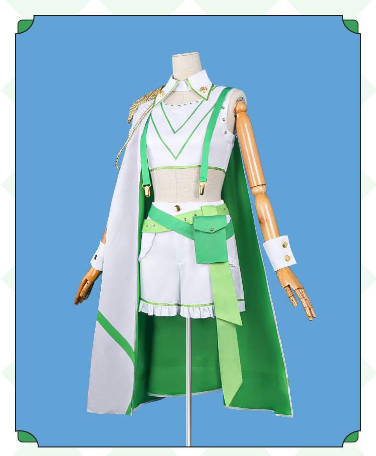 Monenjoy　前橋ウィッチーズ　北原 キョウカ　コスプレ衣装　緑色　ライブ服　舞台服　演出服　