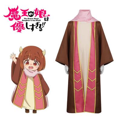 Monenjoy　魔王の娘は優しすぎる!! 　ドゥ　マント　子供　大人兼用　コスプレ衣装　イベント　コスチューム