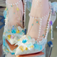 Monenjoy　恋と深空　ホムラ　ロリータ　ヒールパンプス　シューズ　成人式　かわいい　果てしなき海に沈む　限定版　イベント　GS1200 - Monenjoy