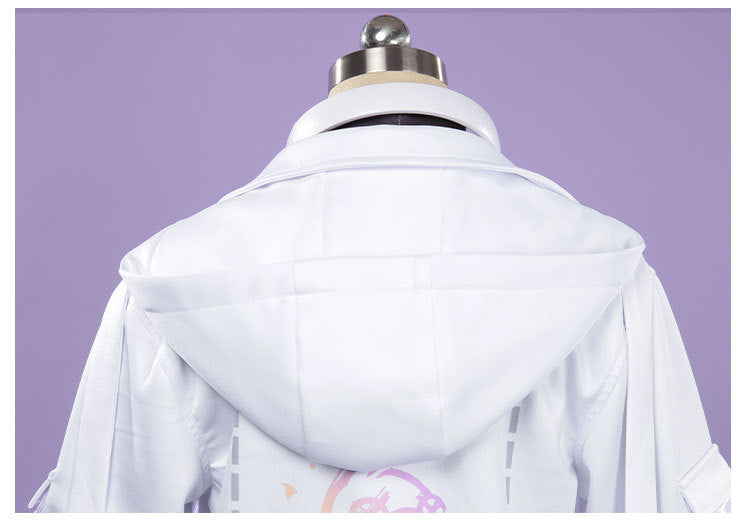 Monenjoy　第五人格×B.Duck　囚人　ルカ・バルサー　SSRコラボ衣装　イヤホーン付　グレーと白色　コスプレ衣装　イベントGS1344 - Monenjoy