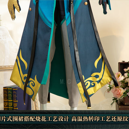 Monenjoy 鳴潮 コスプレ衣装　忌炎（きえん）コスチューム　イヤリング付　イベント　仮装　戦闘服　カッコイイ　 - Monenjoy