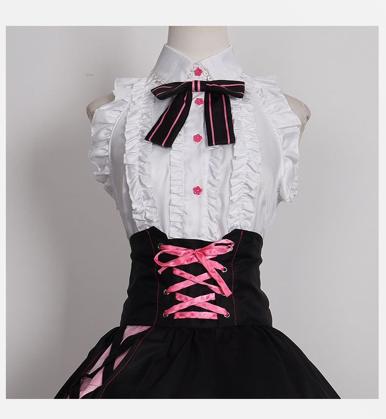 Monenjoy　桜ミク　コスプレ衣装　初音ミク　地雷系　可愛い　ワンピース　ドレス　コスチューム　SAKURA×SUBCULTURE 　学園祭