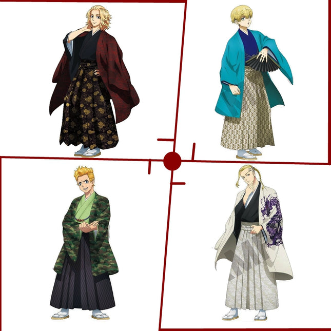 Monenjoy 東京卍リベンジャーズ 和服 天竺編放送記念フェア コスチューム コスプレ衣装 花垣武道/佐野万次郎/龍宮寺堅/松野千冬/三ツ谷隆/三途春千夜/乾青宗/九井一/黒川イザナ/鶴蝶/灰谷蘭/灰谷竜胆 - Monenjoy