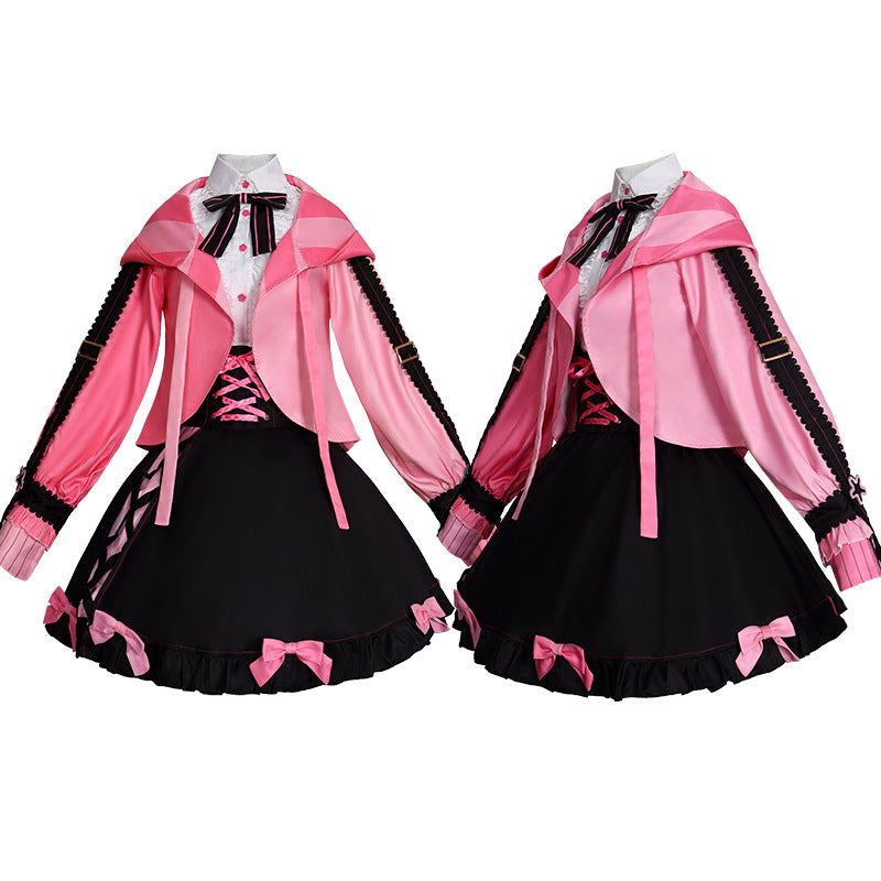 Monenjoy　桜ミク　コスプレ衣装　初音ミク　地雷系　可愛い　ワンピース　ドレス　コスチューム　SAKURA×SUBCULTURE 　学園祭