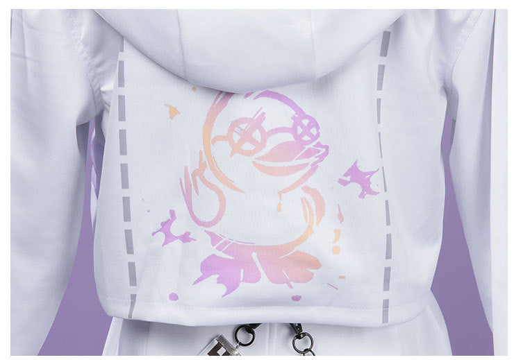 Monenjoy　第五人格×B.Duck　囚人　ルカ・バルサー　SSRコラボ衣装　イヤホーン付　グレーと白色　コスプレ衣装　イベントGS1344 - Monenjoy