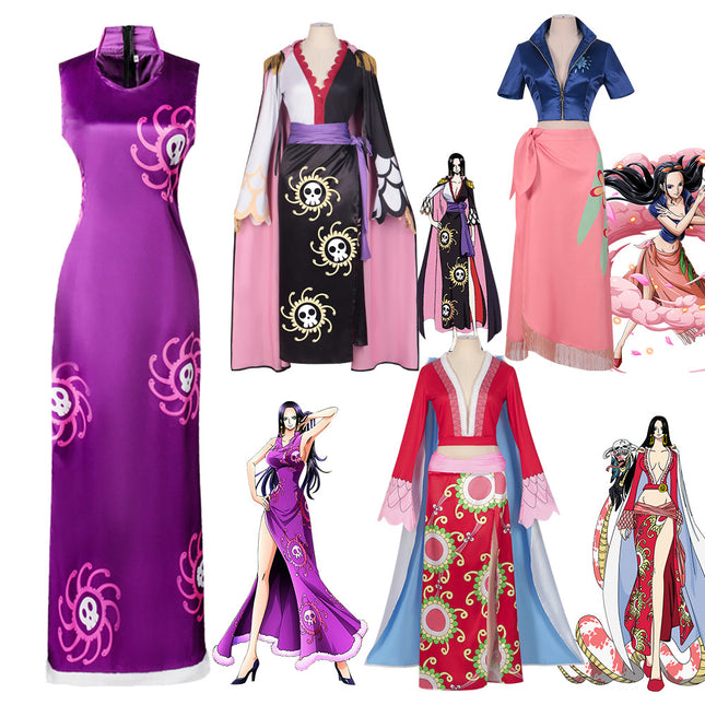 Monenjoy　onepiece　ワンピース　海賊女帝　ボア・ハンコック 九蛇海賊団　 船長　コスプレ衣装GS1267 - Monenjoy